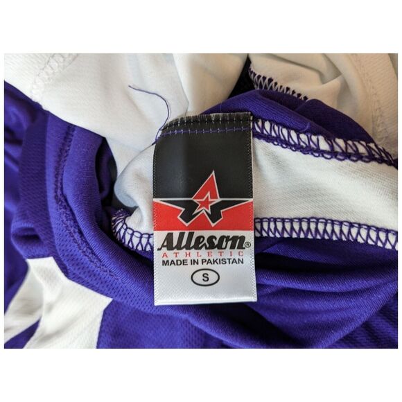 Purple and White Reversible Basketball Shorts Mens Size Small Drawstring Sports - Picture 3 of 10